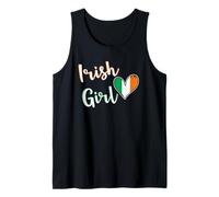 Proud Irish Girl Ireland Flag Irish Girlfriend Wife Camiseta sin Mangas