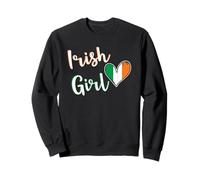 Proud Irish Girl Ireland Flag Irish Girlfriend Wife Sudadera