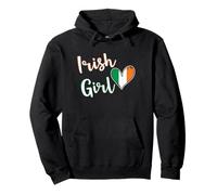 Proud Irish Girl Ireland Flag Irish Girlfriend Wife Sudadera con Capucha