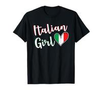 Proud Italian Girl Italy Flag Italian Girlfriend Wife Camiseta
