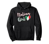 Proud Italian Girl Italy Flag Italian Girlfriend Wife Sudadera con Capucha