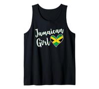 Proud Jamaican Girl Jamaica Flag Jamaican Girlfriend Wife Camiseta sin Mangas