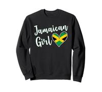 Proud Jamaican Girl Jamaica Flag Jamaican Girlfriend Wife Sudadera