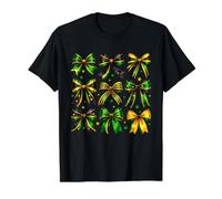 Proud Jamaican Independence Day Bow Jamaica Flag Women Girls Camiseta gráfica económica, Hombre, Negro, L