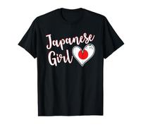 Proud Japanese Girl Japan Flag Japanese Girlfriend Wife Camiseta gráfica económica