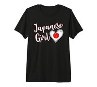Proud Japanese Girl Japan Flag Japanese Girlfriend Wife Camiseta Premium