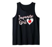 Proud Japanese Girl Japan Flag Japanese Girlfriend Wife Camiseta sin Mangas