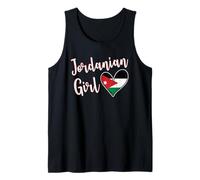 Proud Jordanian Girl Jordan Flag Jordanian Girlfriend Wife Camiseta sin Mangas