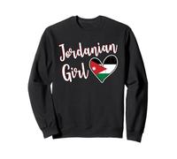 Proud Jordanian Girl Jordan Flag Jordanian Girlfriend Wife Sudadera
