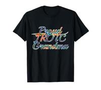 Proud JROTC Grandma Family Support Cadet Tie Dye Camiseta