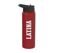 Proud Latina Strong Woman Hispanic Culture Identity Roots Stainless Steel Insulated Water Bottle