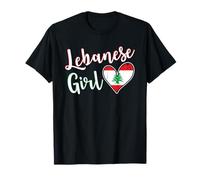 Proud Lebanese Girl Lebanon Flag Lebanese Girlfriend Wife Camiseta