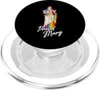 Proud LGBT Mary Rainbow Flag Gay Pride Support LGBTQ PopSockets PopGrip para MagSafe