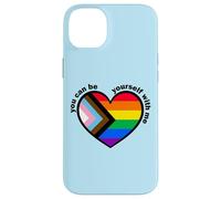 Proud LGBTQ Ally Rainbow Equality Heart Flag Carcasa para iPhone 14 Plus
