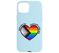 Proud LGBTQ Ally Rainbow Equality Heart Flag Carcasa para iPhone 15 Plus