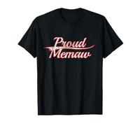 Proud Memaw Grandmother Family Vintage Varsity Camiseta