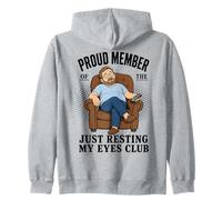 Proud Member Just Resting My Eyes Club Funny Dad Nap Sudadera con Capucha