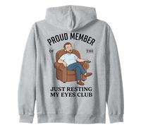 Proud Member Just Resting My Eyes Club Funny Dad Nap Sudadera con Capucha