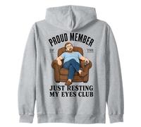 Proud Member Just Resting My Eyes Club Funny Dad Nap Sudadera con Capucha