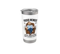 Proud Member Just Resting My Eyes Club Funny Dad Nap Vaso térmico de acero inoxidable de doble pared