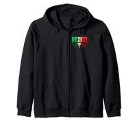 Proud Mexican México Flag Cool Patriotic Lettering Feel Drip Sudadera con Capucha