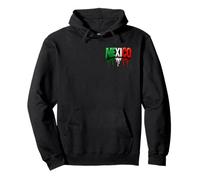 Proud Mexican México Flag Cool Patriotic Lettering Feel Drip Sudadera con Capucha