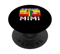 Proud Mimi LGBTQ Rainbow Flag Grandma LGBT Pride Month PopSockets PopGrip Adhesivo