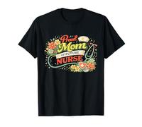 Proud Mom Future Nurse Nursing Student Nurse Floral Camiseta