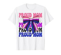 Proud Mom Genderfluid Género Fluido Orgullo Mamá Día de la Madre Camiseta