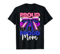 Proud Mom Genderfluid Género Fluido Orgullo Mamá Día de la Madre Camiseta