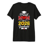 Proud Mom of 2026 Graduate Sunflower Graduate Senior 2026 Camiseta Premium