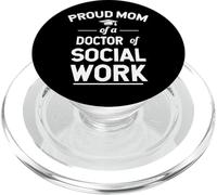 Proud Mom of A Doctor of Social Work Graduation PopSockets PopGrip para MagSafe