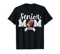 Proud Mom of A Football Senior 2027 Cute Heart Graduation Camiseta