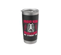 Proud Mom Of A Nursing Student Nurse Funny Nurses Vaso térmico de acero inoxidable de doble pared