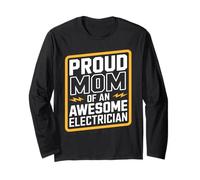 Proud Mom Of An Awesome Electrician Manga Larga