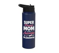 Proud Mom of Ph.Daughter - PhD Graduate Ph.D. Graduation Stainless Steel Insulated Water Bottle