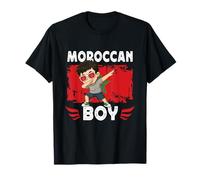 Proud Moroccan Boy Dab Pose Moroccan Son Guy Morocco Flag Camiseta