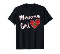 Proud Moroccan Girl Morocco Flag Moroccan Girlfriend Wife Camiseta