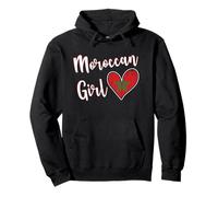 Proud Moroccan Girl Morocco Flag Moroccan Girlfriend Wife Sudadera con Capucha