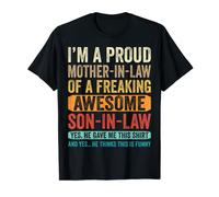 Proud Mother In Law Shirt From Son In Law Women Mom Funny Camiseta