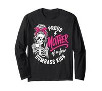 Proud Mother of A Few Dumbass Kids Funny Mom Manga Larga