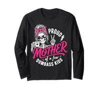 Proud Mother of A Few Dumbass Kids Funny Mom Manga Larga