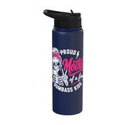 Proud Mother Of A Few Dumbass Kids Funny Mom Stainless Steel Insulated Water Bottle