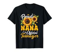 Proud Nana of An Official Teens Sunflower Mother's Day Camiseta