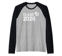 Proud Nanny of A 2026 Graduate Senior Nanny Grad Graduation Camiseta Manga Raglan