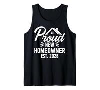 Proud New Homeowner 2026 First Time Home Owner Housewarming Camiseta sin Mangas