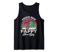 Proud New Pappy It's A Boy Father's Day To Be, regala por primera vez Camiseta sin Mangas