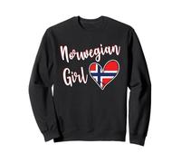 Proud Norwegian Girl Norway Flag Norwegian Girlfriend Wife Sudadera