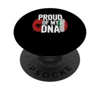 Proud of My DNA Albanian Italian Roots Albania Italy PopSockets PopGrip Adhesivo