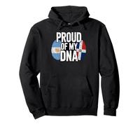 Proud of My DNA Argentinian Dominican Roots Argentina Sudadera con Capucha